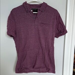Banana Republic Purple Polo Shirt Casual Knit